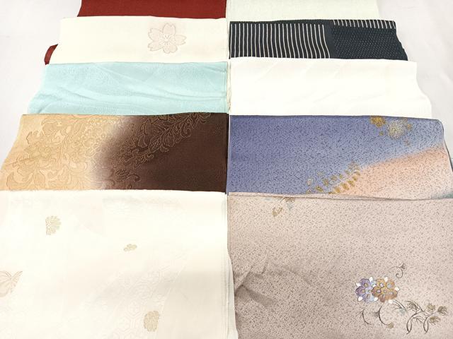 平和屋着物★和装小物　上質な帯揚げ　10枚セット　逸品　CAAM3198xi