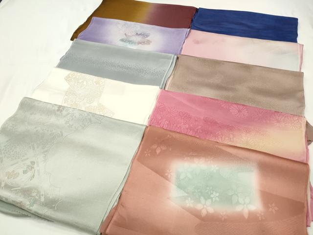 平和屋着物★和装小物　上質な帯揚げ　10枚セット　逸品　CAAM5229qe