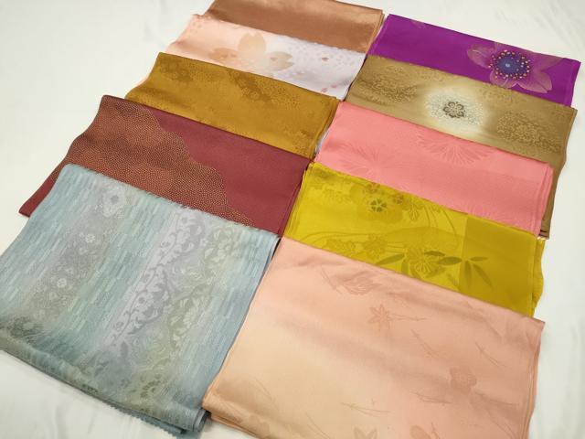 平和屋着物★和装小物　上質な帯揚げ　10枚セット　逸品　CAAM5242qe