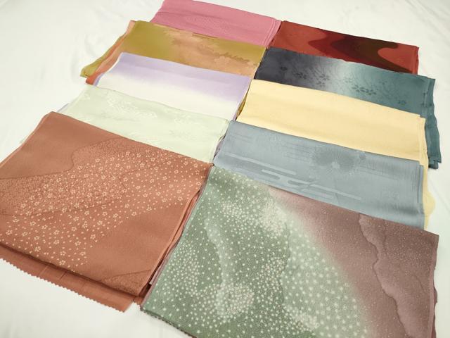 平和屋着物★和装小物　上質な帯揚げ　10枚セット　逸品　CAAM5244qe