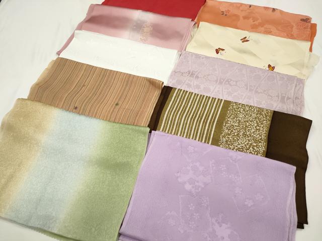 平和屋着物★和装小物　上質な帯揚げ　10枚セット　逸品　CAAM5245qe