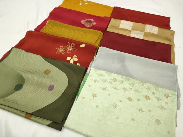 平和屋着物★和装小物　上質な帯揚げ　10枚セット　逸品　CAAM5247qe