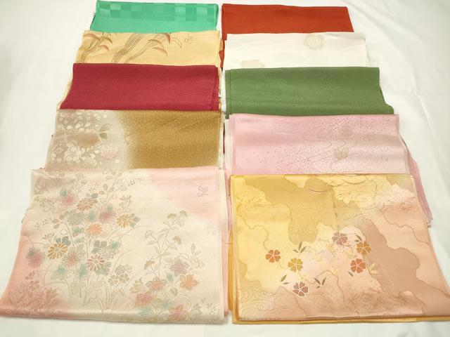 平和屋着物★和装小物　上質な帯揚げ　10枚セット　逸品　CAAM5252qe