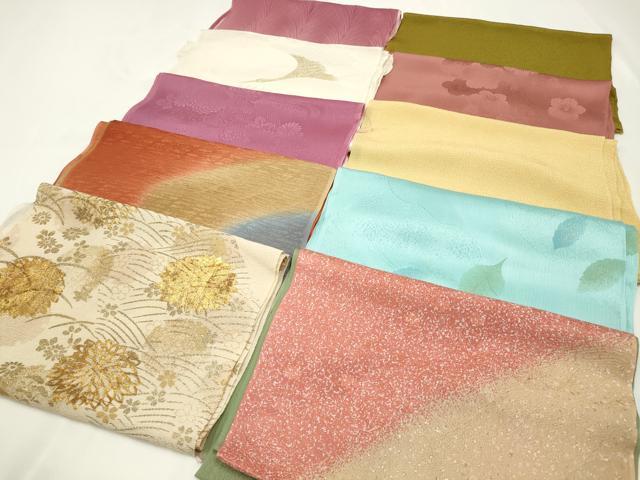 平和屋着物★和装小物　上質な帯揚げ　10枚セット　逸品　CAAM5257qe