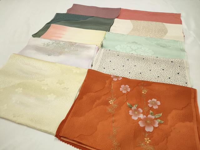 平和屋着物★和装小物　上質な帯揚げ　10枚セット　逸品　CAAM5258qe