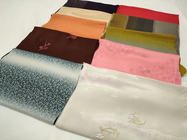 平和屋着物★和装小物　上質な帯揚げ　10枚セット　逸品　CAAM5263qe