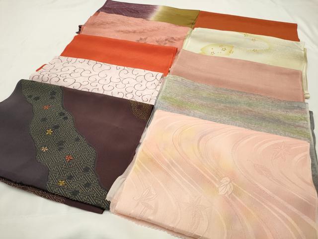 平和屋着物★和装小物　上質な帯揚げ　10枚セット　逸品　CAAM5268qe