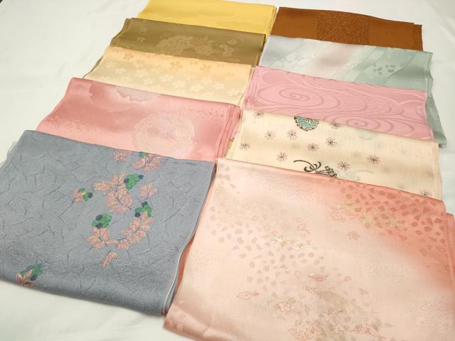 平和屋着物★和装小物　上質な帯揚げ　10枚セット　逸品　CAAM5270qe