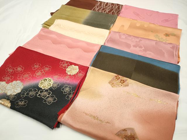平和屋着物★和装小物　上質な帯揚げ　10枚セット　逸品　CAAM5273qe