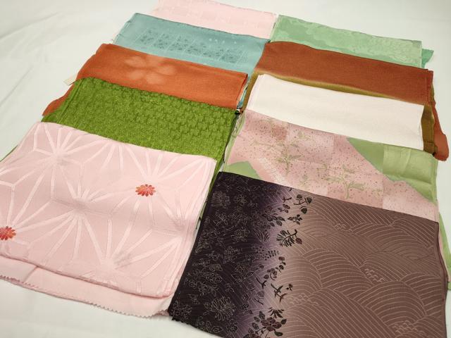 平和屋着物★和装小物　上質な帯揚げ　10枚セット　逸品　CAAM5279qe