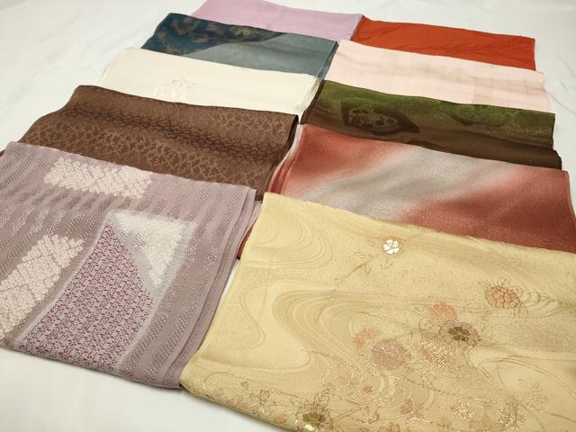 平和屋着物★和装小物　上質な帯揚げ　10枚セット　逸品　CAAM5282qe