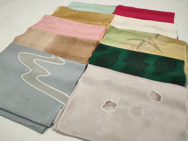 平和屋着物★和装小物　上質な帯揚げ　10枚セット　逸品　CAAM5283qe