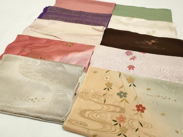 平和屋着物★和装小物　上質な帯揚げ　10枚セット　逸品　CAAM5286qe