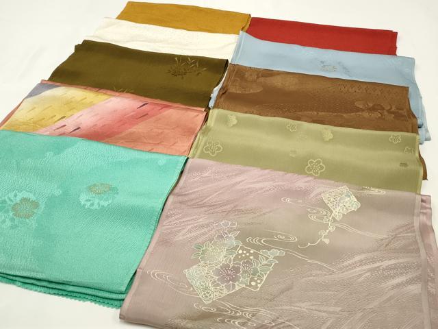 平和屋着物★和装小物　上質な帯揚げ　10枚セット　逸品　CAAM5287qe