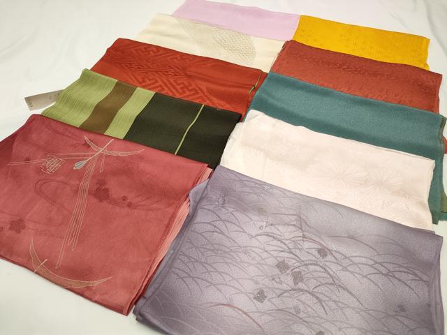 平和屋着物★和装小物　上質な帯揚げ　10枚セット　逸品　CAAM5294qe