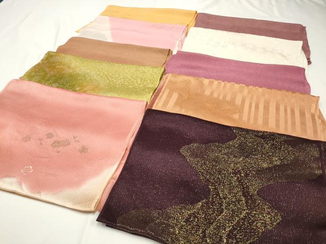 平和屋着物★和装小物　上質な帯揚げ　10枚セット　逸品　CAAM5297qe