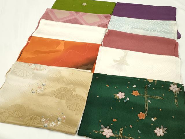 平和屋着物★和装小物　上質な帯揚げ　10枚セット　逸品　CAAM5312qe