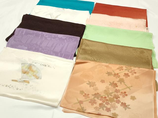 平和屋着物★和装小物　上質な帯揚げ　10枚セット　逸品　CAAM5316qe