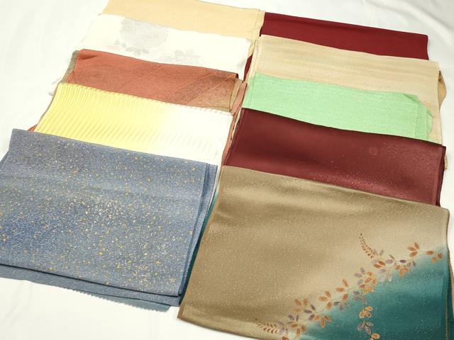 平和屋着物★和装小物　上質な帯揚げ　10枚セット　逸品　CAAM5319qe