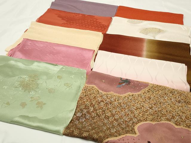 平和屋着物★和装小物　上質な帯揚げ　10枚セット　逸品　CAAM5321qe