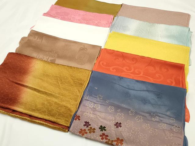平和屋着物★和装小物　上質な帯揚げ　10枚セット　逸品　CAAM5322qe
