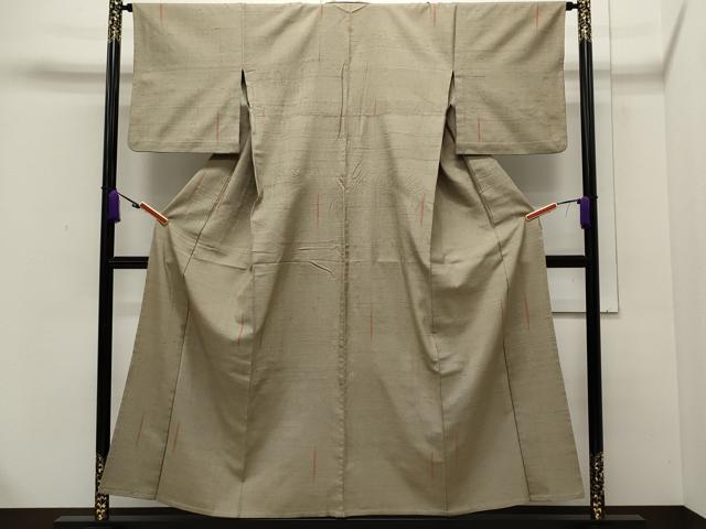 平和屋着物▽超希少 ざざんざ織 伊兵衛織 単衣 吉祥文 正絹