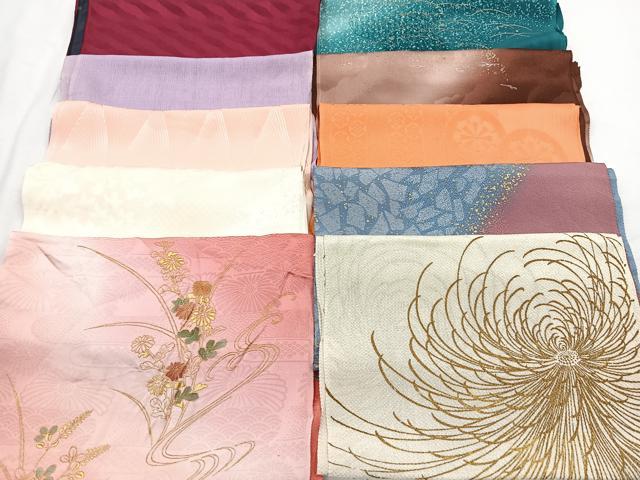 平和屋着物★和装小物　上質な帯揚げ　10枚セット　逸品　CAAM9613xe