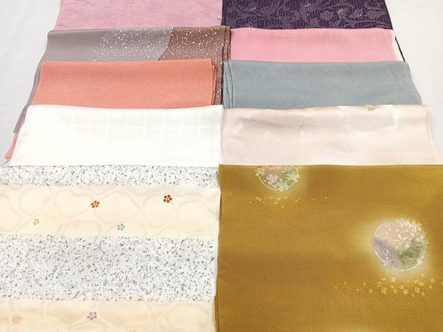 平和屋着物★和装小物　上質な帯揚げ　10枚セット　逸品　CAAM9619xe