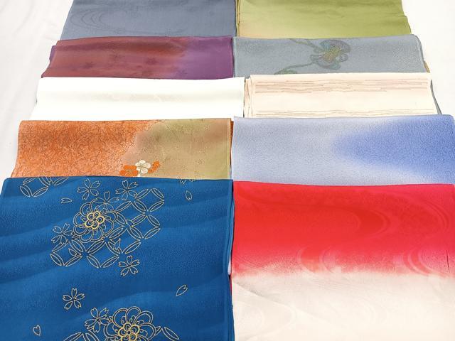 平和屋着物★和装小物　上質な帯揚げ　10枚セット　逸品　CAAM9625xe