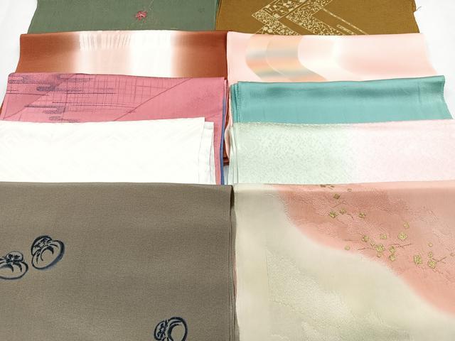 平和屋着物★和装小物　上質な帯揚げ　10枚セット　逸品　CAAM9627xe
