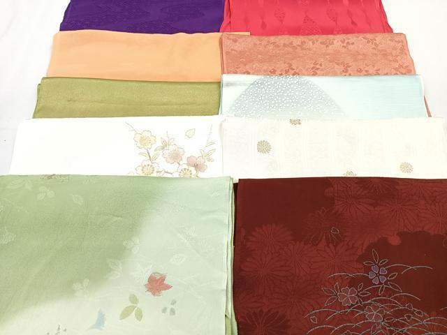 平和屋着物★和装小物　上質な帯揚げ　10枚セット　逸品　CAAM9628xe