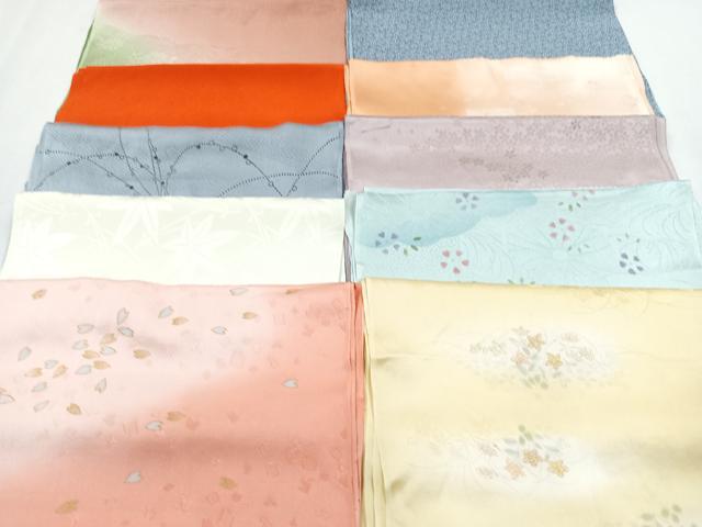 平和屋着物★和装小物　上質な帯揚げ　10枚セット　逸品　CAAM9631xe