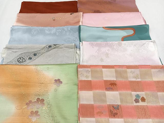 平和屋着物★和装小物　上質な帯揚げ　10枚セット　逸品　CAAM9634xe