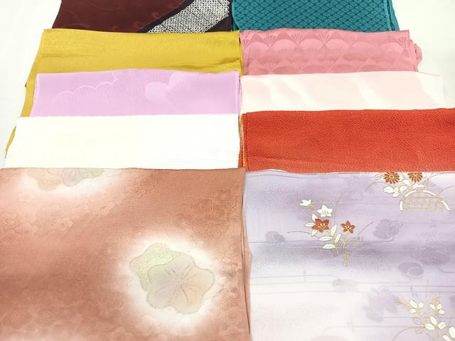 平和屋着物★和装小物　上質な帯揚げ　10枚セット　逸品　CAAM9669xe