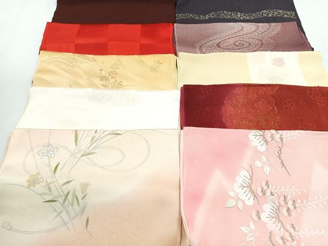 平和屋着物★和装小物　上質な帯揚げ　10枚セット　逸品　CAAM9680xe