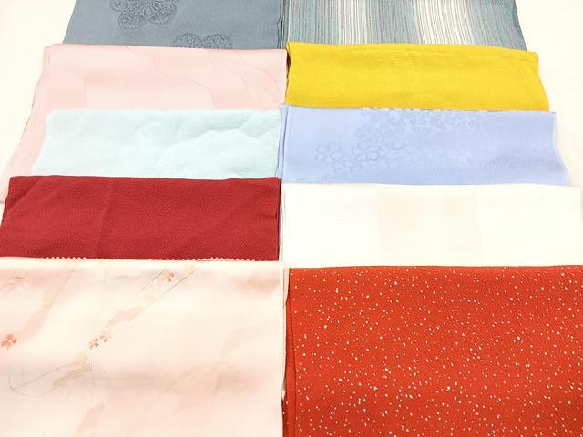 平和屋着物★和装小物　上質な帯揚げ　10枚セット　逸品　CAAM9686xe