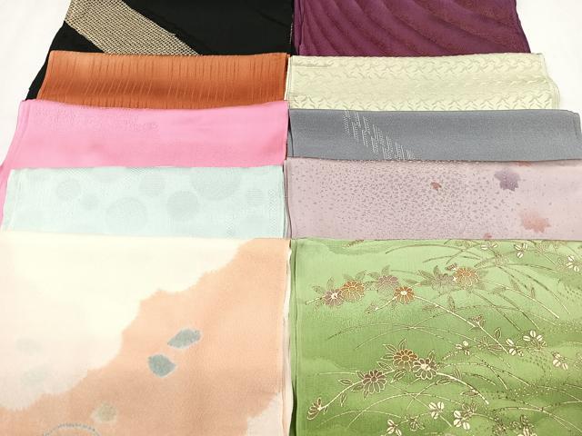 平和屋着物★和装小物　上質な帯揚げ　10枚セット　逸品　CAAM9691xe
