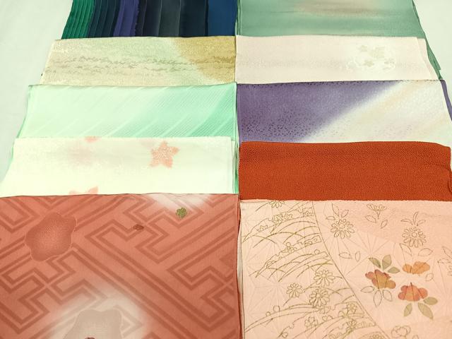 平和屋着物★和装小物　上質な帯揚げ　10枚セット　逸品　CAAM9703xe