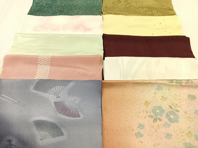 平和屋着物★和装小物　上質な帯揚げ　10枚セット　逸品　CAAM9704xe