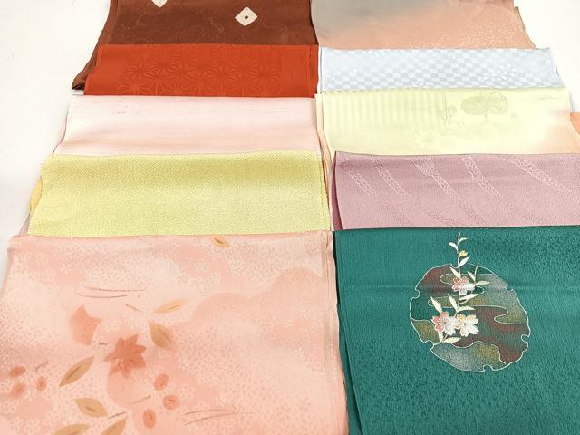 平和屋着物★和装小物　上質な帯揚げ　10枚セット　逸品　CAAM9725xe