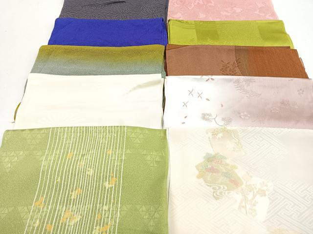 平和屋着物★和装小物　上質な帯揚げ　10枚セット　逸品　CAAM9744xe