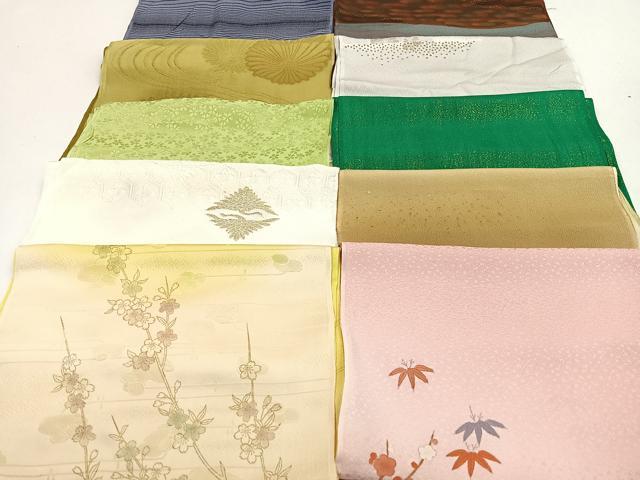 平和屋着物★和装小物　上質な帯揚げ　10枚セット　逸品　CAAM9745xe