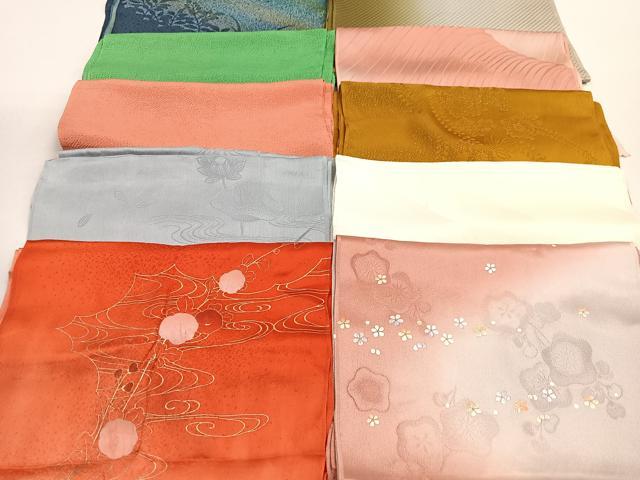平和屋着物★和装小物　上質な帯揚げ　10枚セット　逸品　CAAM9755xe