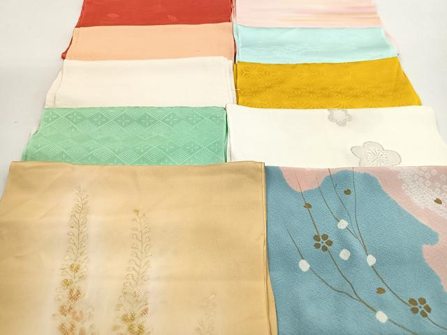 平和屋着物★和装小物　上質な帯揚げ　10枚セット　逸品　CAAM9757xe