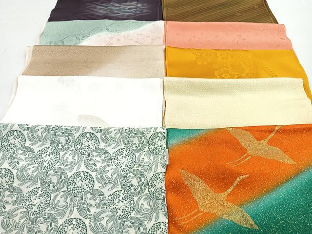 平和屋着物★和装小物　上質な帯揚げ　10枚セット　逸品　CAAM9758xe