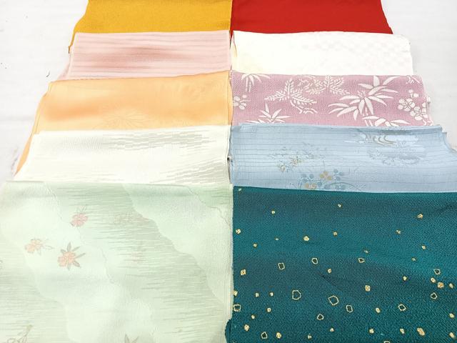 平和屋着物★和装小物　上質な帯揚げ　10枚セット　逸品　CAAM9768xe