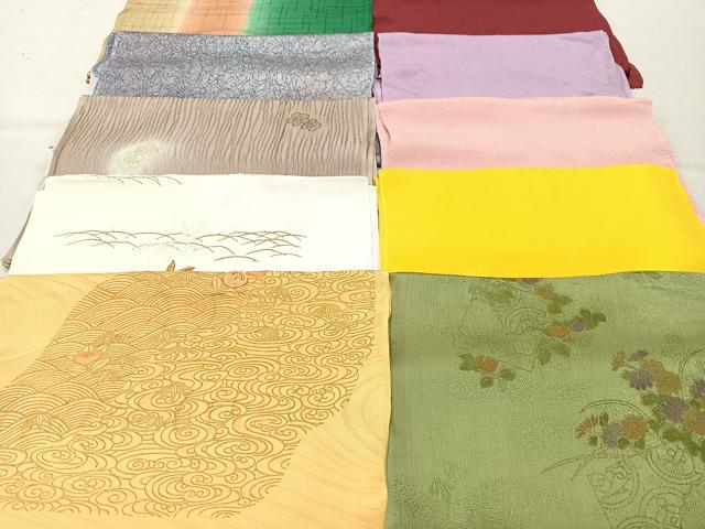 平和屋着物★和装小物　上質な帯揚げ　10枚セット　逸品　CAAM9774xe