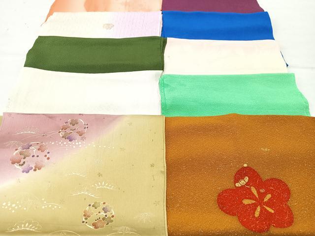 平和屋着物★和装小物　上質な帯揚げ　10枚セット　逸品　CAAM9775xe