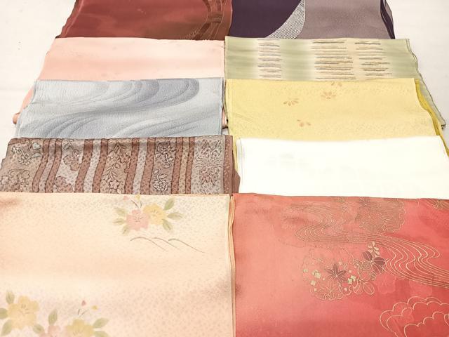 平和屋着物★和装小物　上質な帯揚げ　10枚セット　逸品　CAAM9784xe