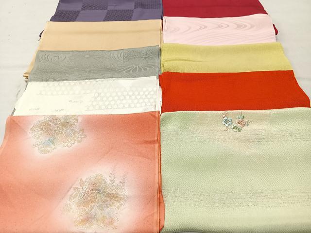 平和屋着物★和装小物　上質な帯揚げ　10枚セット　逸品　CAAM9787xe